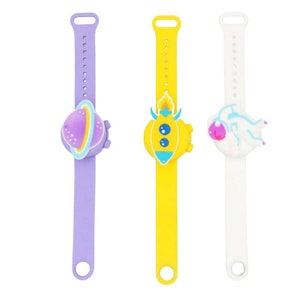 Kids & Adults Silicon Wristband Hand Sanitizer Dispenser with Refill bottle -Space Cartoon Character