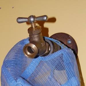 Repurposed Steampunk Water Faucet Hat and Coat Hook