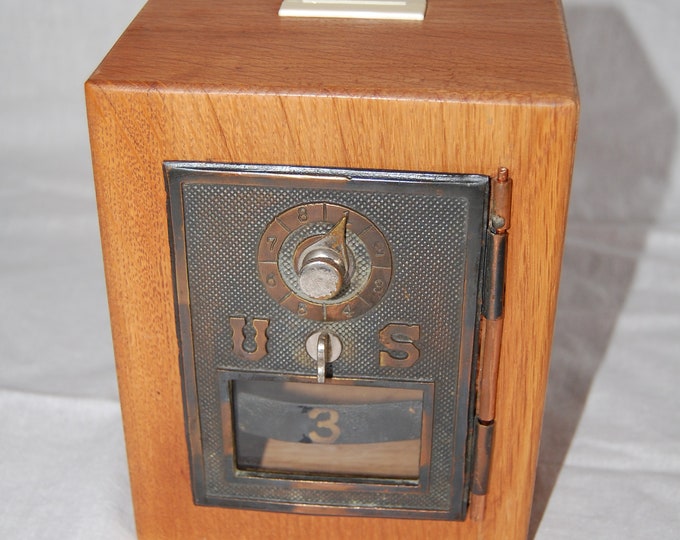 Vintage Repurposed Post Office Box Bank Etsy