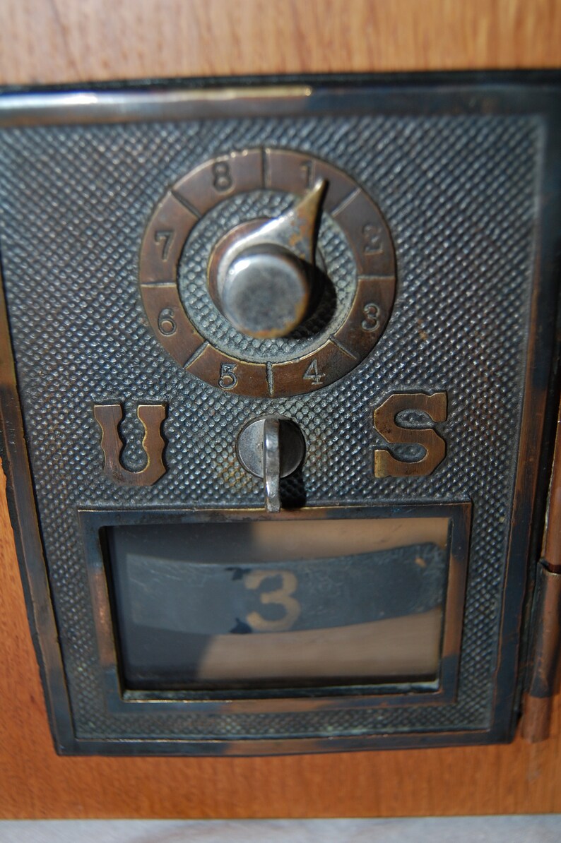 Vintage Repurposed Post Office Box Bank Etsy
