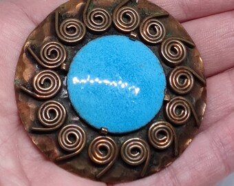Broche vintage française art déco : créateur Jean Augis, bijoux artisanaux - Canada