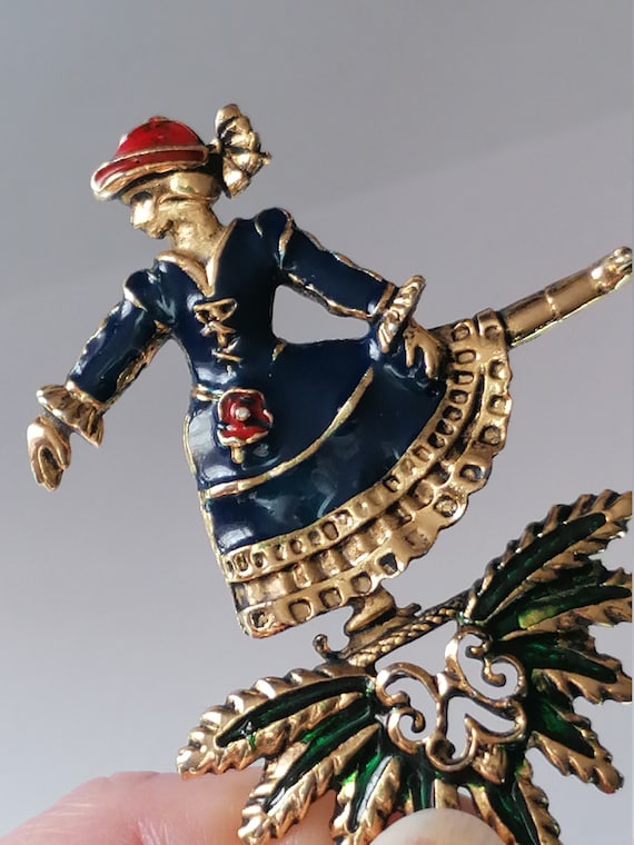 Hermes Skater Brooch