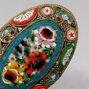 Brooch in micro mosaic Italy