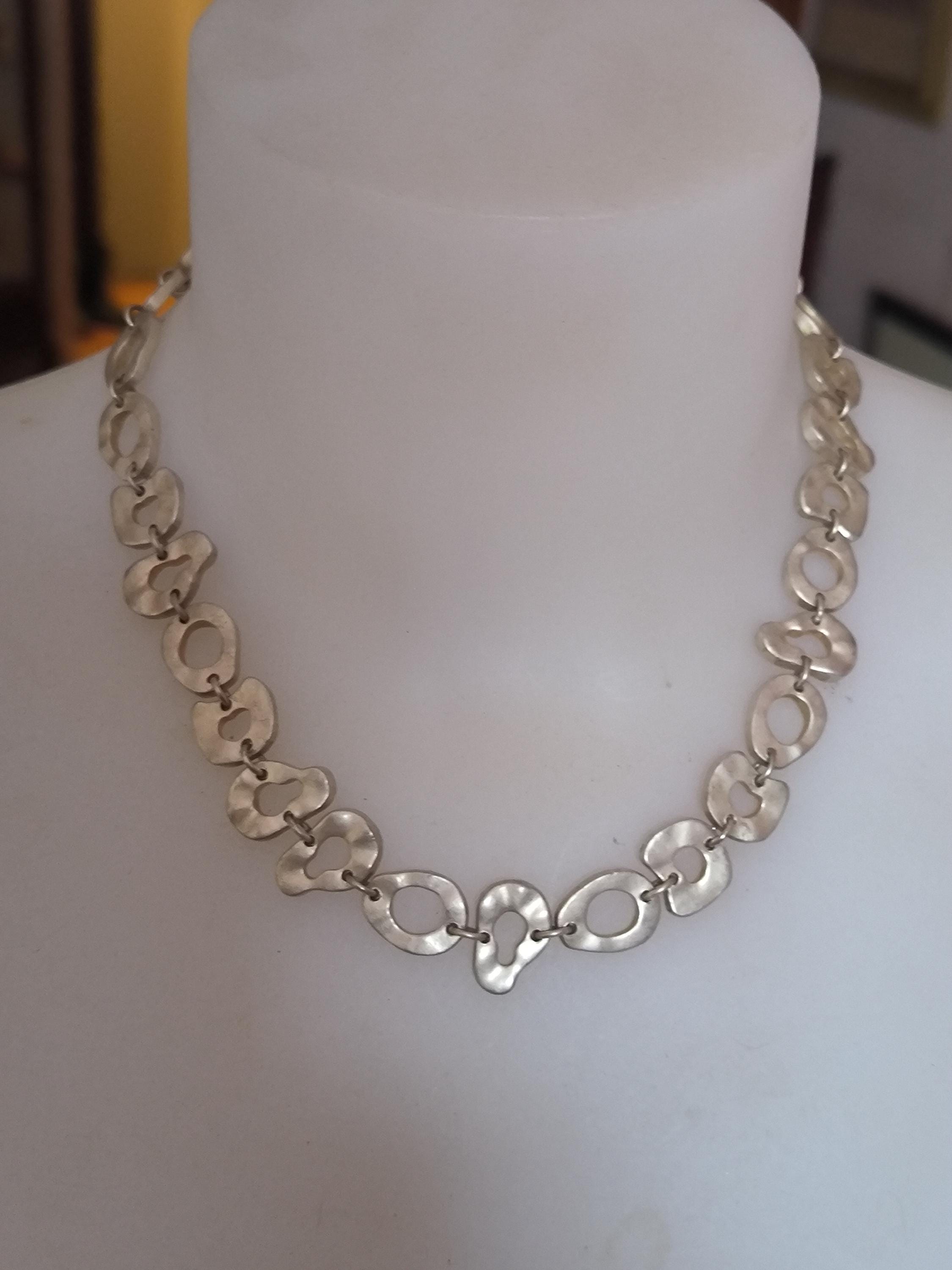 Collier Ras De Cou Biche De Bere 3 Rangs émaillé Numéroté - Occasion, Couleurs Rouge Et Bordeaux