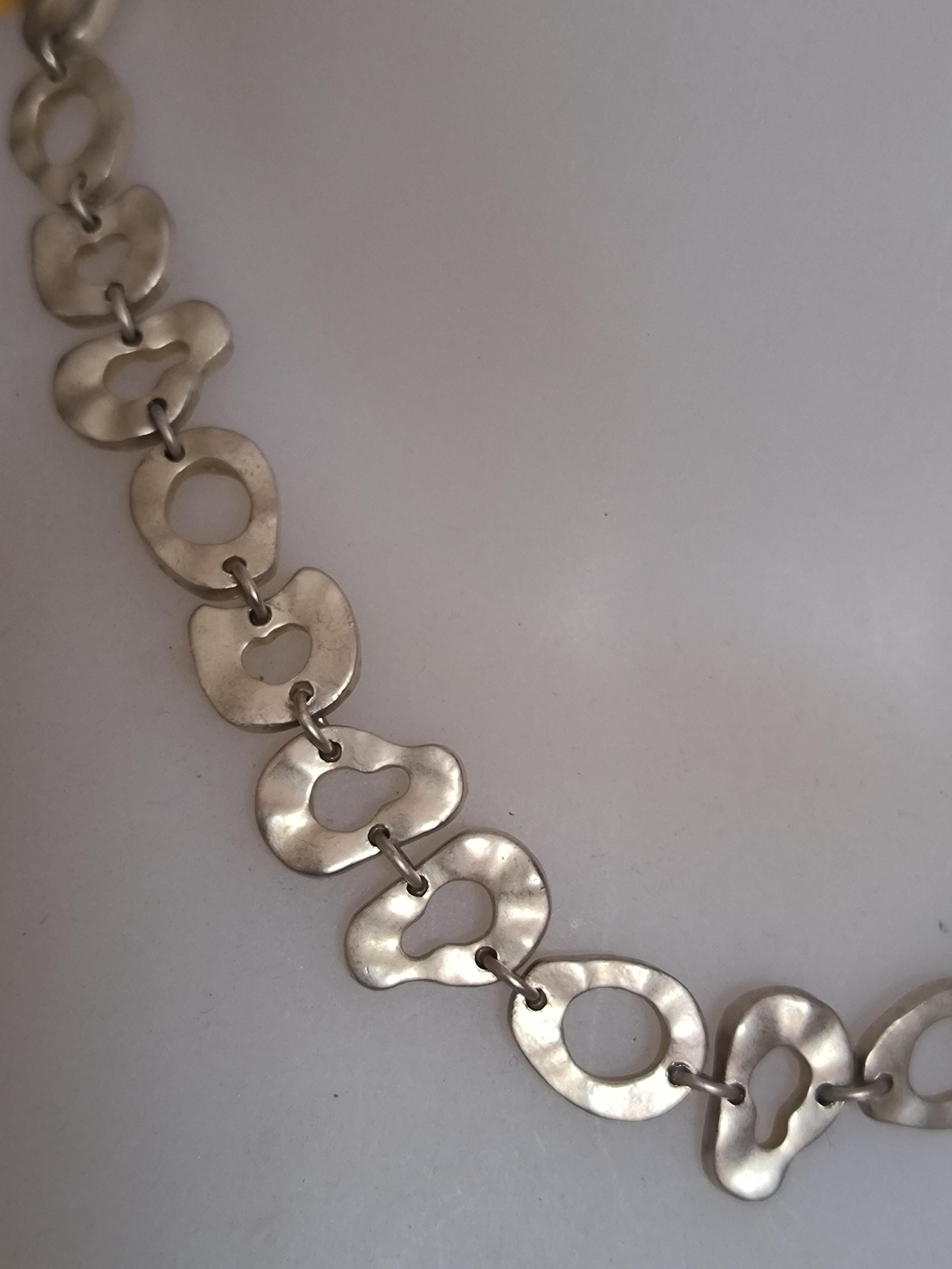 Collier Ras De Cou Biche De Bere émaillé 3 Rangs Numéroté - Occasion Rouge Et Bordeaux