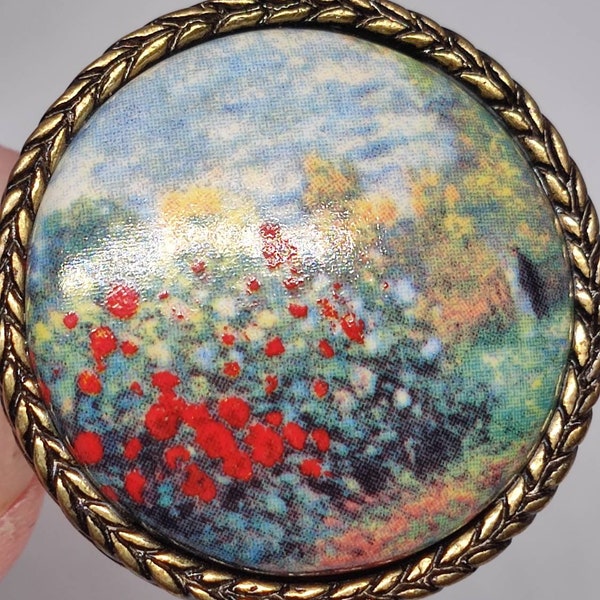 Vintage brooch, C. Monet Artis Orbis Goebel 