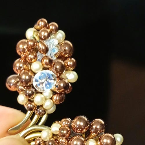 Jean Augis Broche vintage Art déco émaillée - En vente sur France