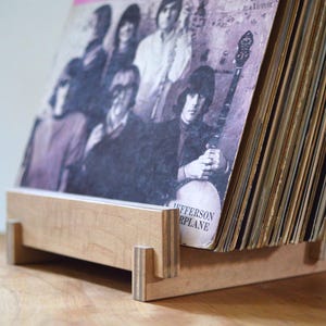 Vinyl LP Record Storage Display | Solid Wood 12&quot; Vinyl Album Storage | Zero-VOC Finish