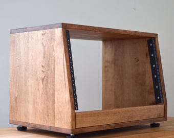 6U Studio Cabinet | Solid Wood | Recording Studio | Audio Rack | Desktop | Server Rack | Zero-VOC Finish