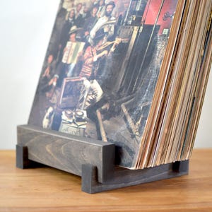 Handcrafted Vinyl LP Record Storage Display | Solid Wood Album Storage