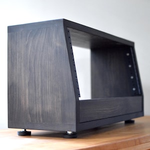 4U Studio Cabinet - Slanted | Recording Studio | Audio Rack | Rackmount | Server Rack | 4U Rack | Zero-VOC Finish
