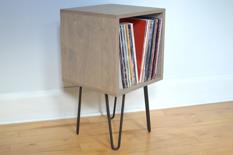 Midcentury Modern Bookcase Vinyl Album Storage Etsy