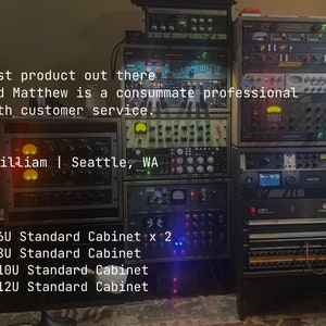 4U Studio Cabinet - Slanted | Recording Studio | Audio Rack | Rackmount ...