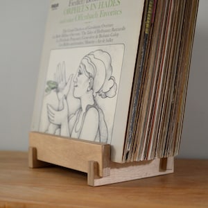 Vinyl LP Record Storage Display | 12" Vinyl Album Storage | Vinyl Record Holder | Zero-VOC Finish