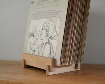 Vinyl LP Record Storage Display | 12" Vinyl Album Storage | Vinyl Record Holder | Zero-VOC Finish