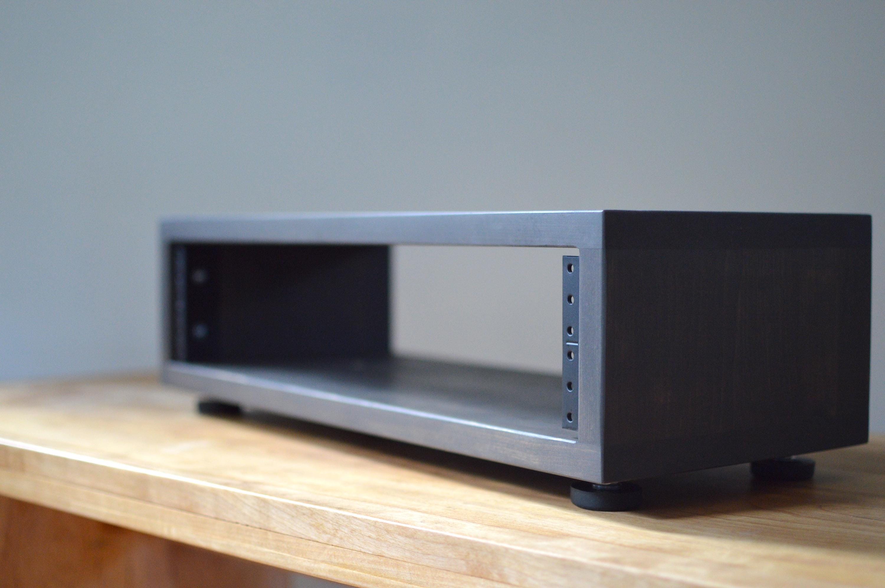 Studio Rack 2U | Solid Wood | Recording Studio | Audio Rack