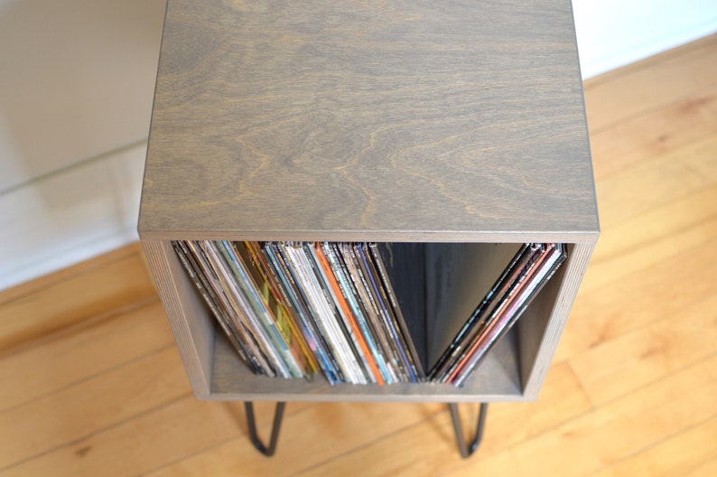 Midcentury Modern Bookcase Vinyl Album Storage Etsy