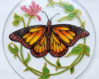 Monarch butterfly, butterfly suncatcher, window hanging, butterfly stained glass, monarch suncatcher, butterfly wall decor butterfly pendant