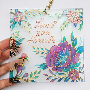 Handgefertigter Glas-Suncatcher Libelle — Mundgeblasen & Bemalt, 6x5 Cm, Perfektes Geschenk
