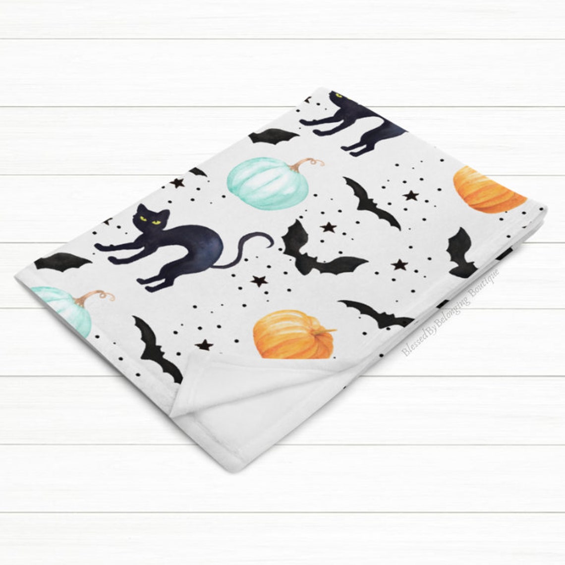 Halloween Blankethalloween Throw Blanketpumpkin Throw Etsy