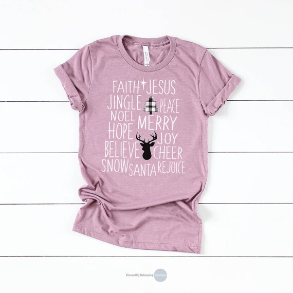 etsy christmas shirts women