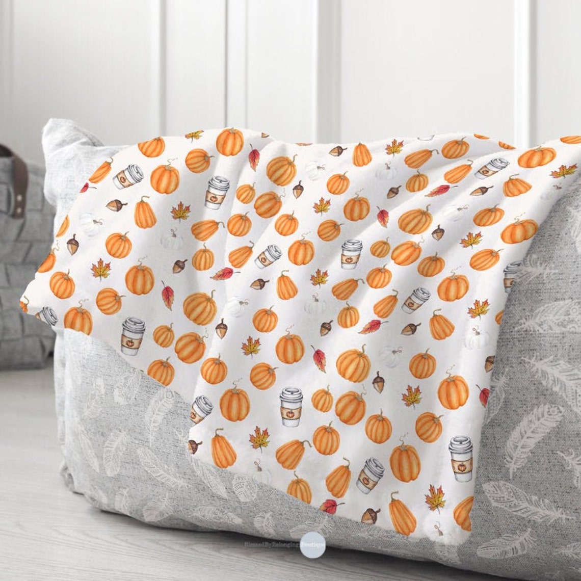 Pumpkin Spice BlanketPumpkin Throw BlanketFall Throw Etsy