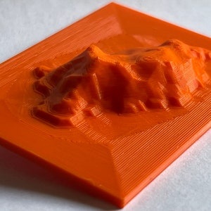 Pitcairn Island 3D printed model