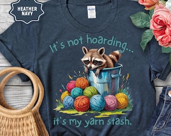 Yarn Stash Unisex Tee: Funny Crochet & Knitting Shirt