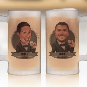 Best Man Gift, Personalized Groomsmen Gift Ideas, Best Man Gift Idea, Groomsmen Frosted Mug, Will you be my Groomsman Proposal, Beer Mug image 7