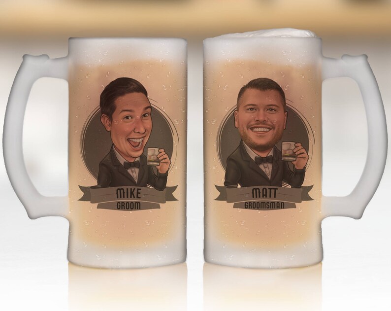 Best Man Gift, Personalized Groomsmen Gift Ideas, Best Man Gift Idea, Groomsmen Frosted Mug, Will you be my Groomsman Proposal, Beer Mug image 7