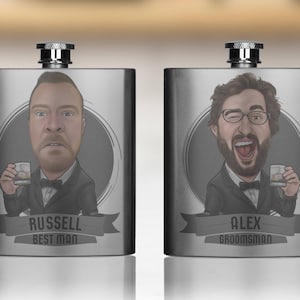 Groomsmen on the Rocks, The Most Unique Groomsmen Flask in the Solar System