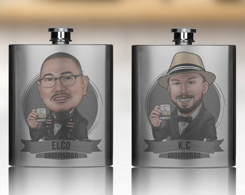 Groomsmen on the Rocks, The Most Unique Groomsmen Flask in the Solar System image 4