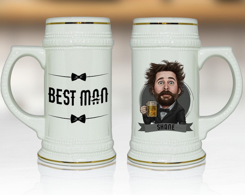 Groomsmen Gift Personalized Groomsmen Gift Ideas Best Man 18 Oz Beer Stein