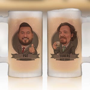 Best Man Gift, Personalized Groomsmen Gift Ideas, Best Man Gift Idea, Groomsmen Frosted Mug, Will you be my Groomsman Proposal, Beer Mug image 5