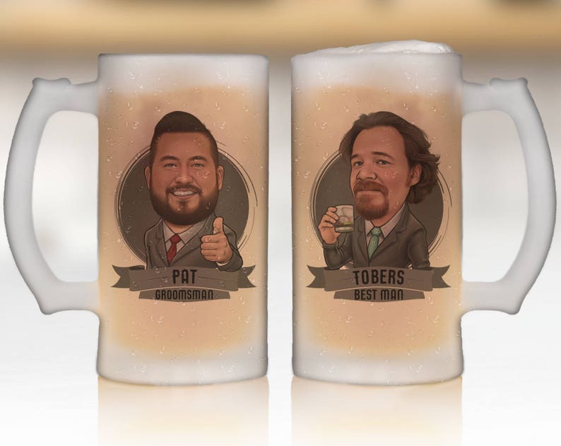 Best Man Gift, Personalized Groomsmen Gift Ideas, Best Man Gift Idea, Groomsmen Frosted Mug, Will you be my Groomsman Proposal, Beer Mug image 5