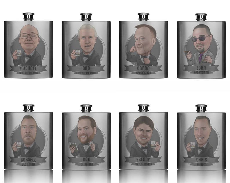 Groomsmen on the Rocks, The Most Unique Groomsmen Flask in the Solar System image 2