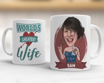 Wife Birthday Gift, Personalized Birthday Gift For Wife, Wife Gift Personalized, Wife Anniversary Gift, Wife Mug, Wife Retirement Gift