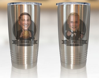 Groomsmen Travel Mug, Similar to Yeti Rambler, Personalized Groomsmen Gift, Custom Rambler, Groomsman Tumbler, Groomsman Gift