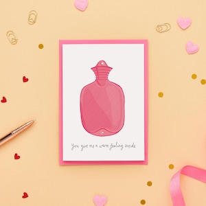 Verjaardagskaart warmwaterkruik | Grappige jubileumkaart | Leuke liefdeskaart | Grappige liefdeskaart | Voor vriend | Voor vriendin