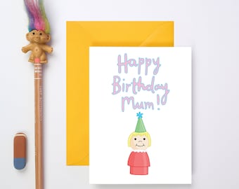 Mum Birthday Card | Happy Birthday Mum | Card for Mum's Birthday | Cute Birthday Card for Mum