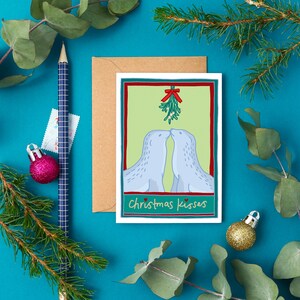 Pack of 8 Mini Christmas Cards | Mixed Festive Designs | Eco-Friendly A7 Greeting Set