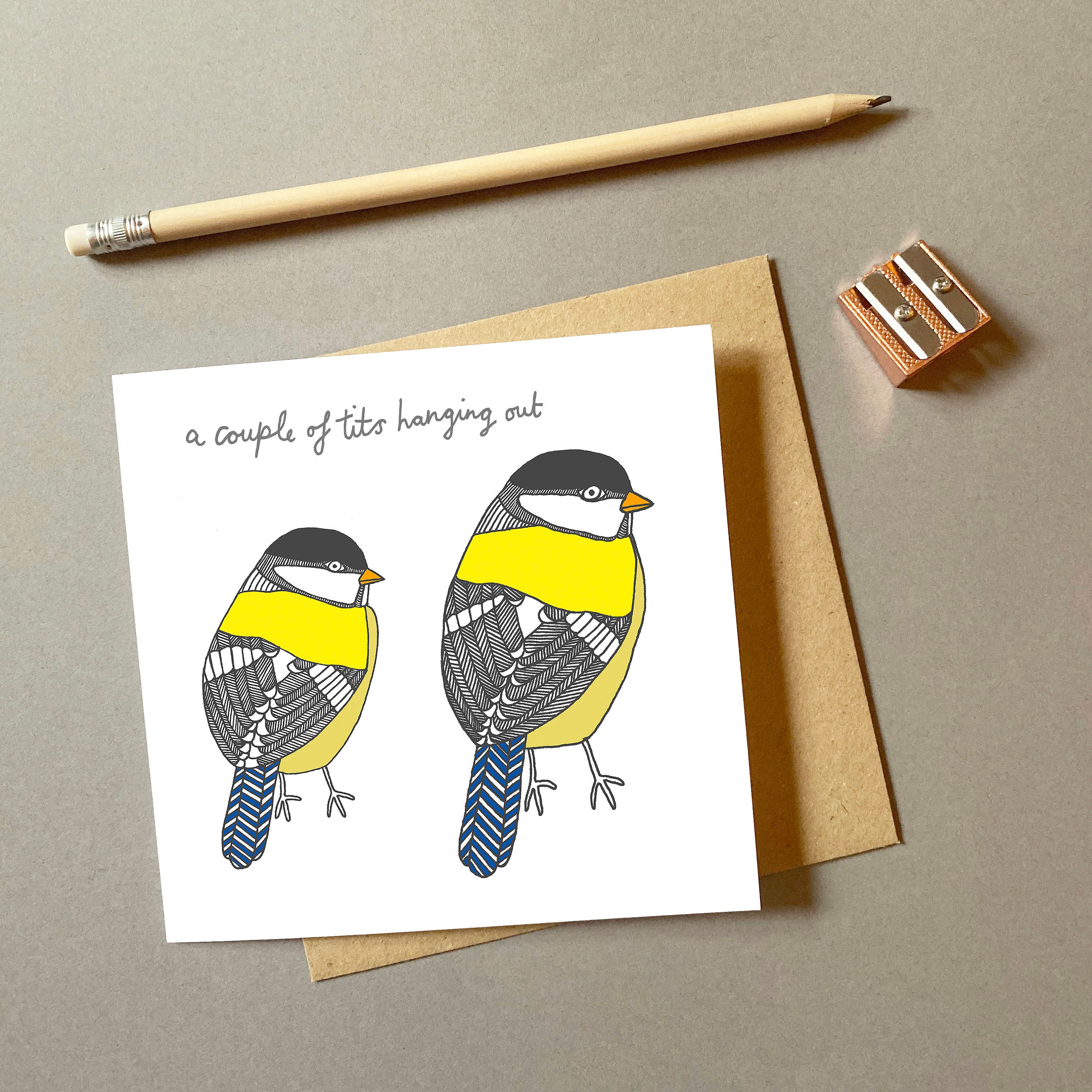 A Couple of Tits Hanging Out Blue Tit Funny Greeting Card Funny Friendship  Card Funny Engagement Card Bird Lover Greeting Card - Etsy