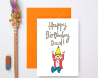 Dad Birthday Card | Happy Birthday Dad | Card for Dad's Birthday | Cute Birthday Card for Dad