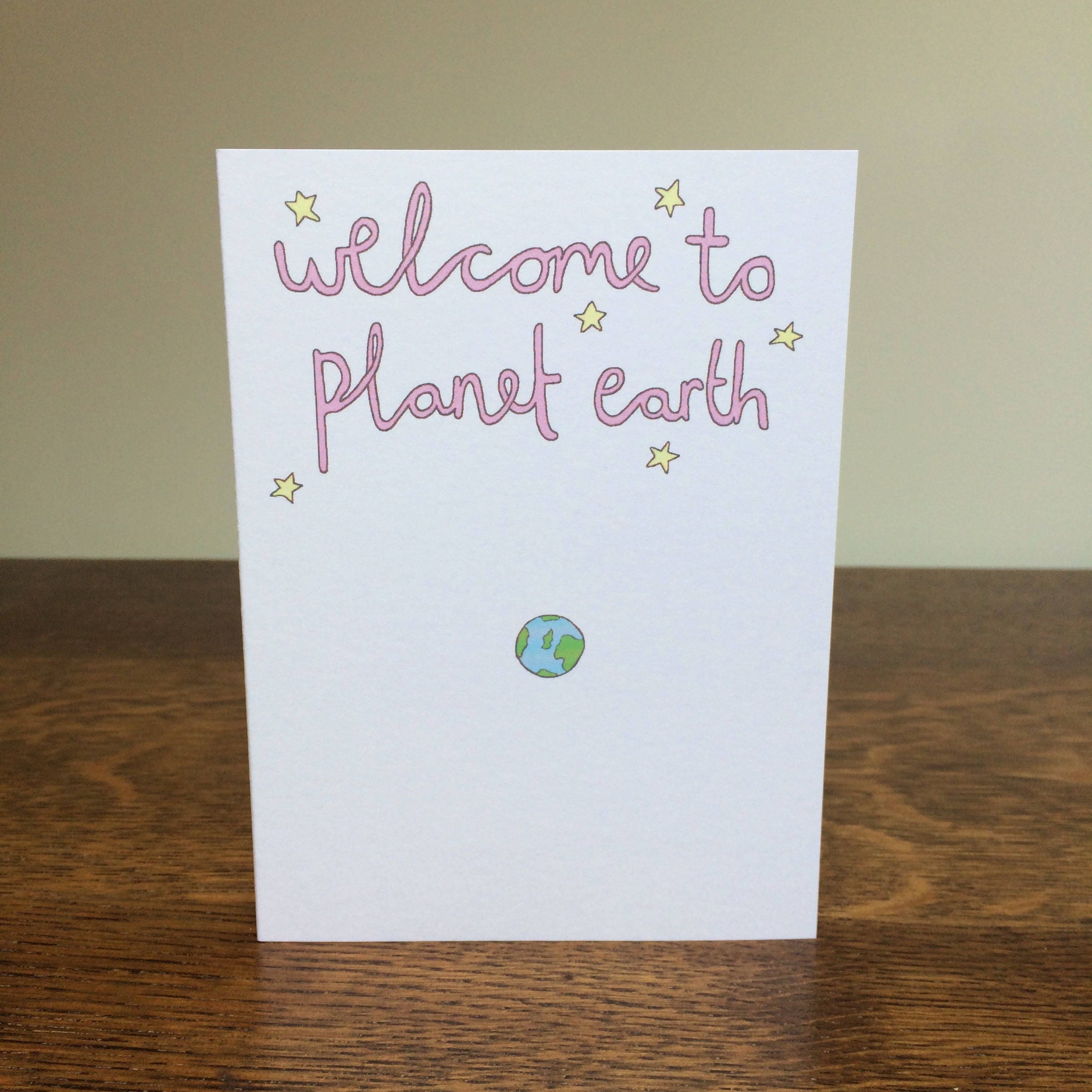 NEW BABY CARD Hand Drawn Card Baby Card Card for New - Etsy