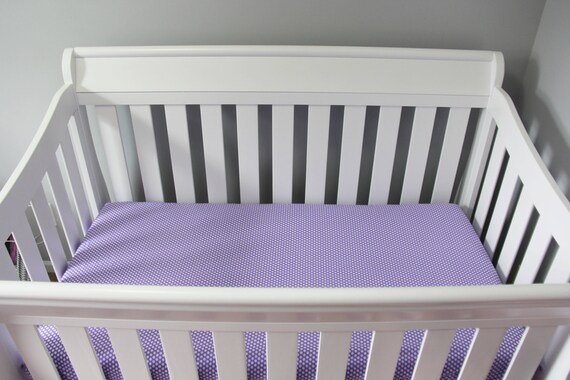 purple crib sheets
