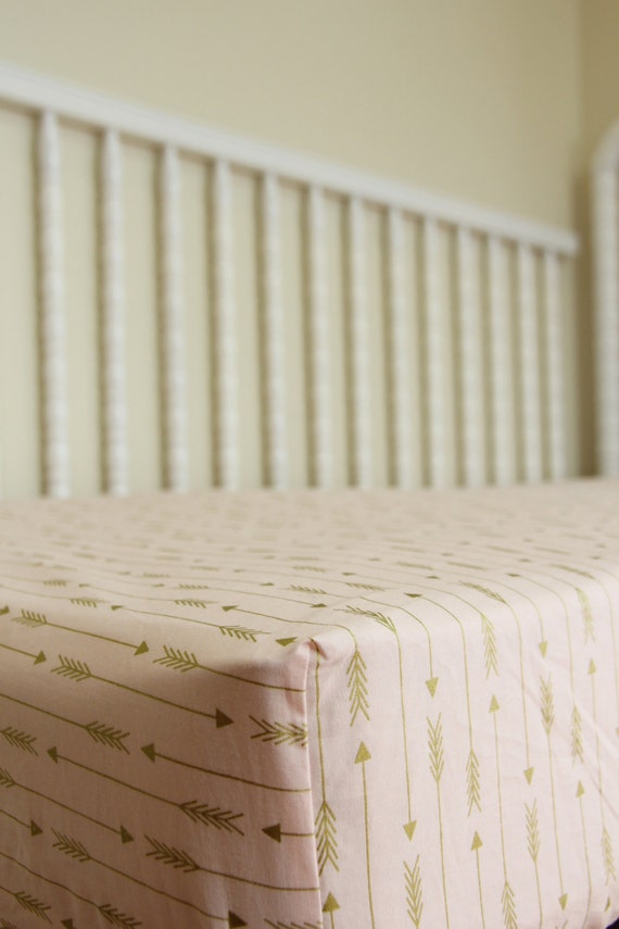 gold crib sheets