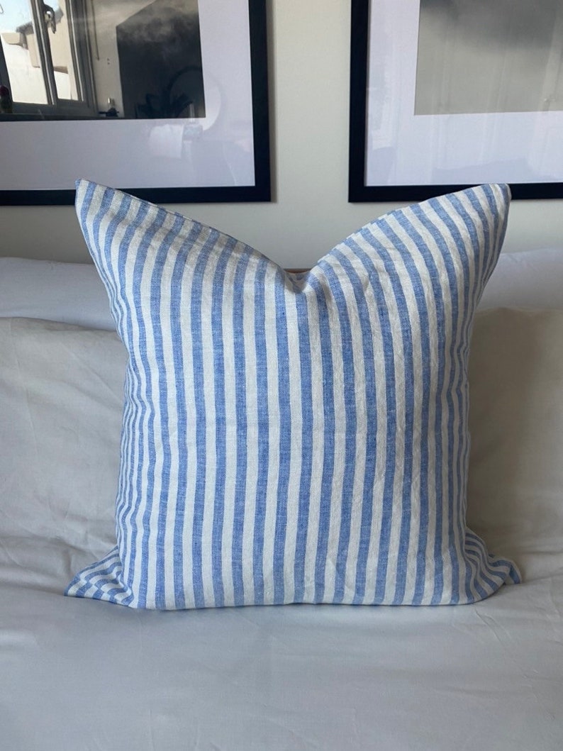 RosesandBloom Linen Throw Pillow Cover - Thumbnail 4