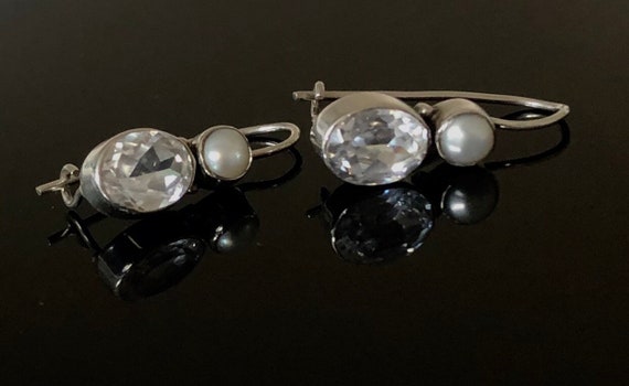 Art deco bridal earrings - art deco jewellery - to