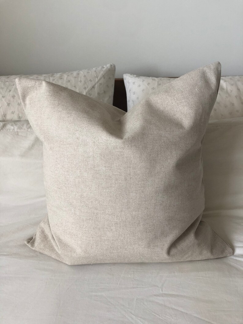 Neutral cushion cover minimal Scandinavian decor Bohemian Etsy