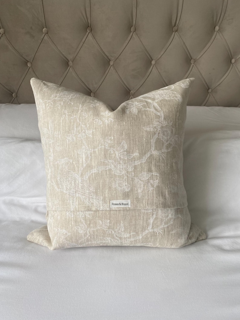 RosesandBloom Linen Pillow Cover - Thumbnail 2